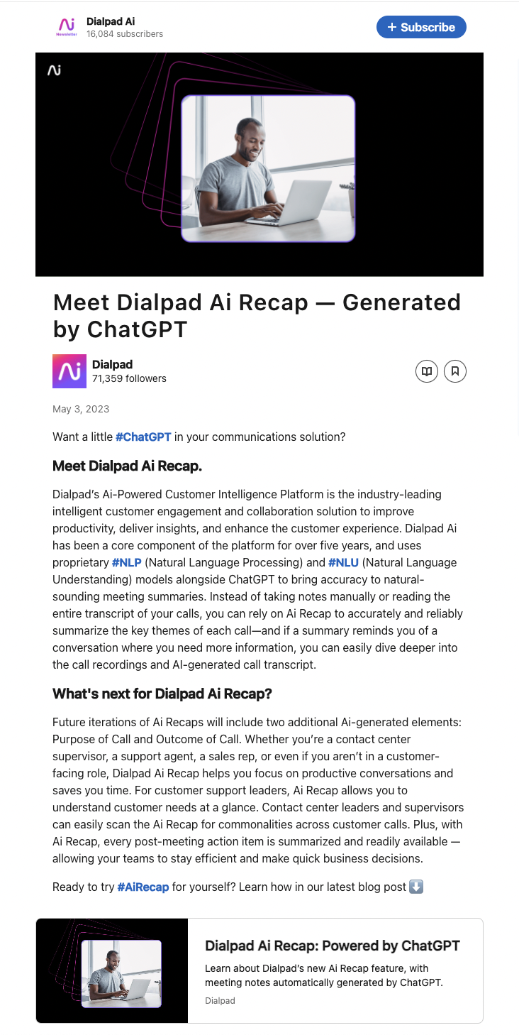 Newsletter design