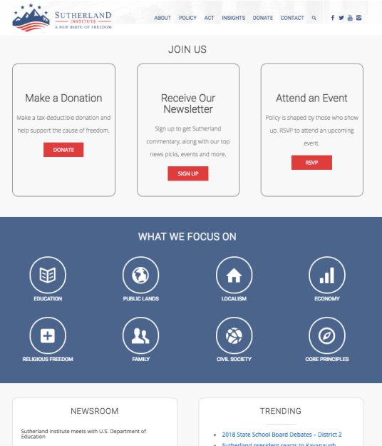 Web design sample
