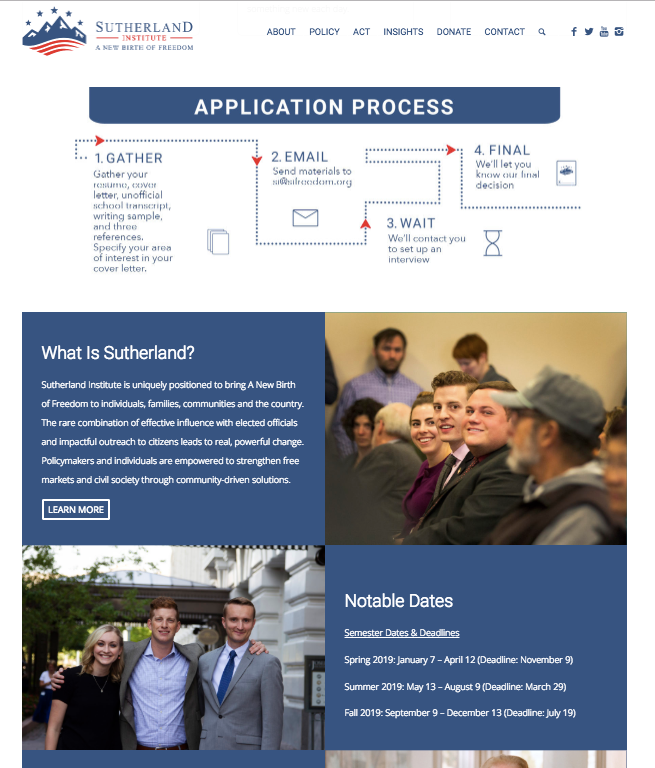 Web design sample